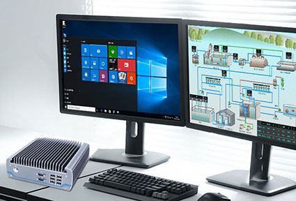 Hoe voltooit een industriële computer een multischermweergave?