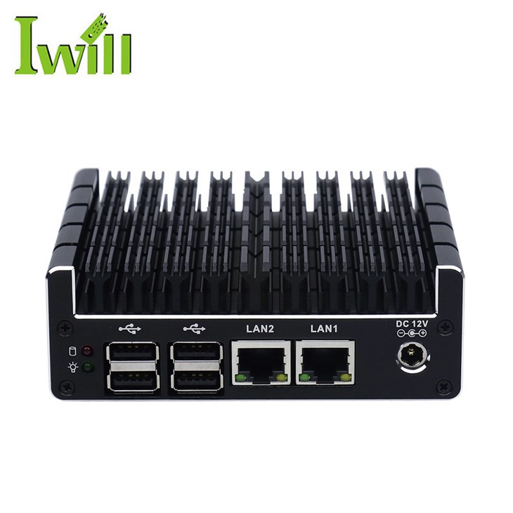 Dubbele Ethernet Firewall Mini PC